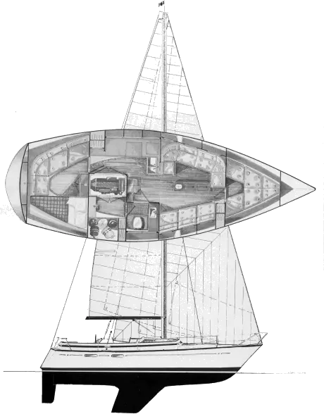 Boström 37 exterior and interior design drawings
