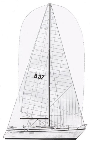 Boström 37 exterior design drawing